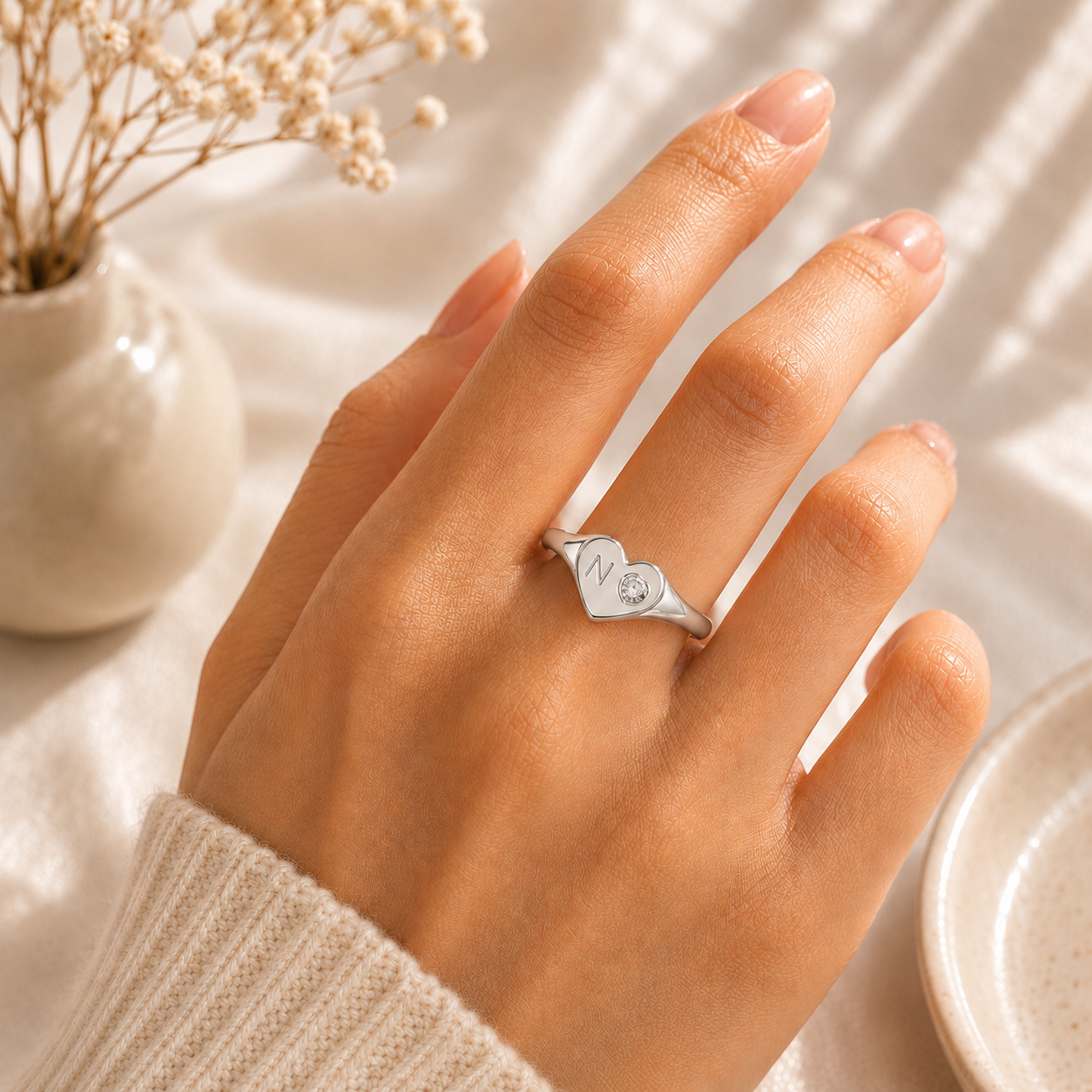 Heart Signet Ring