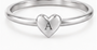 Dainty Heart Initial Ring