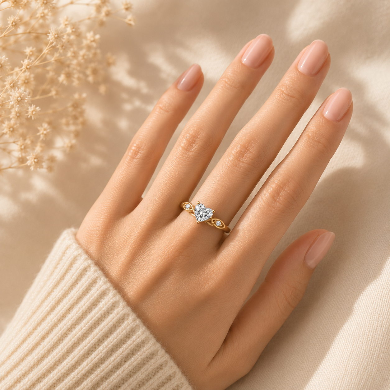 Heart and Marquise Ring