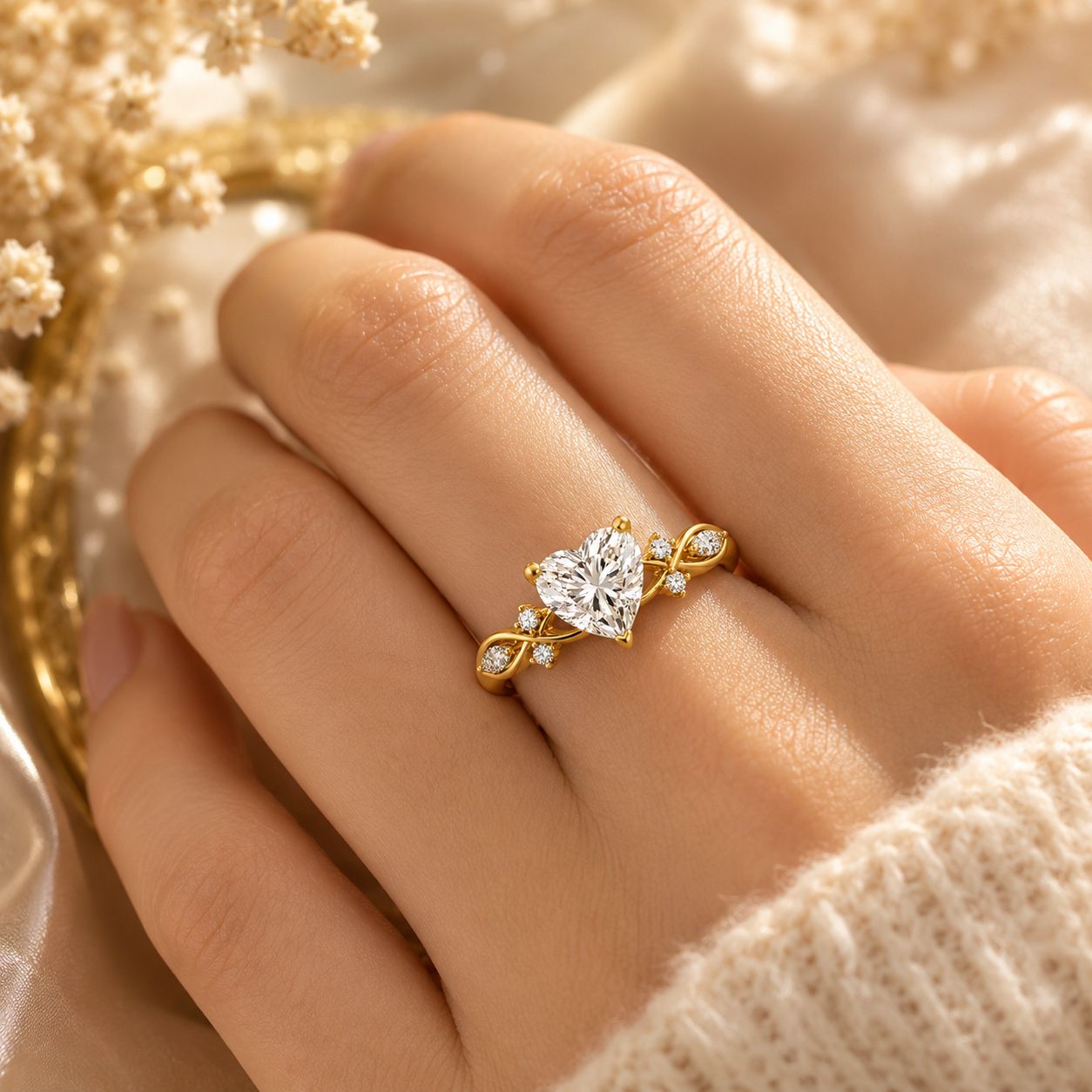 Heart and Marquise Ring