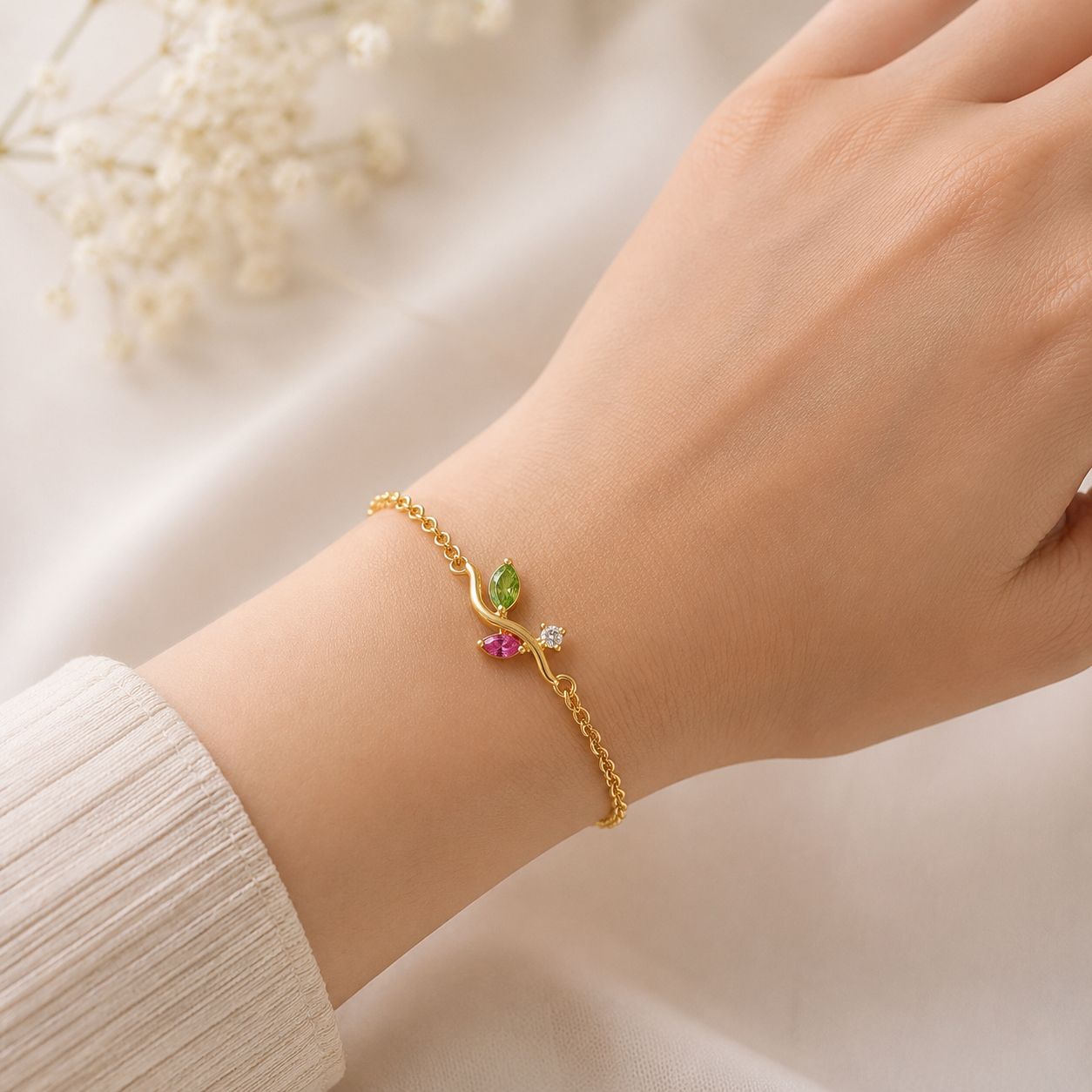 Floral Marquise Bracelet