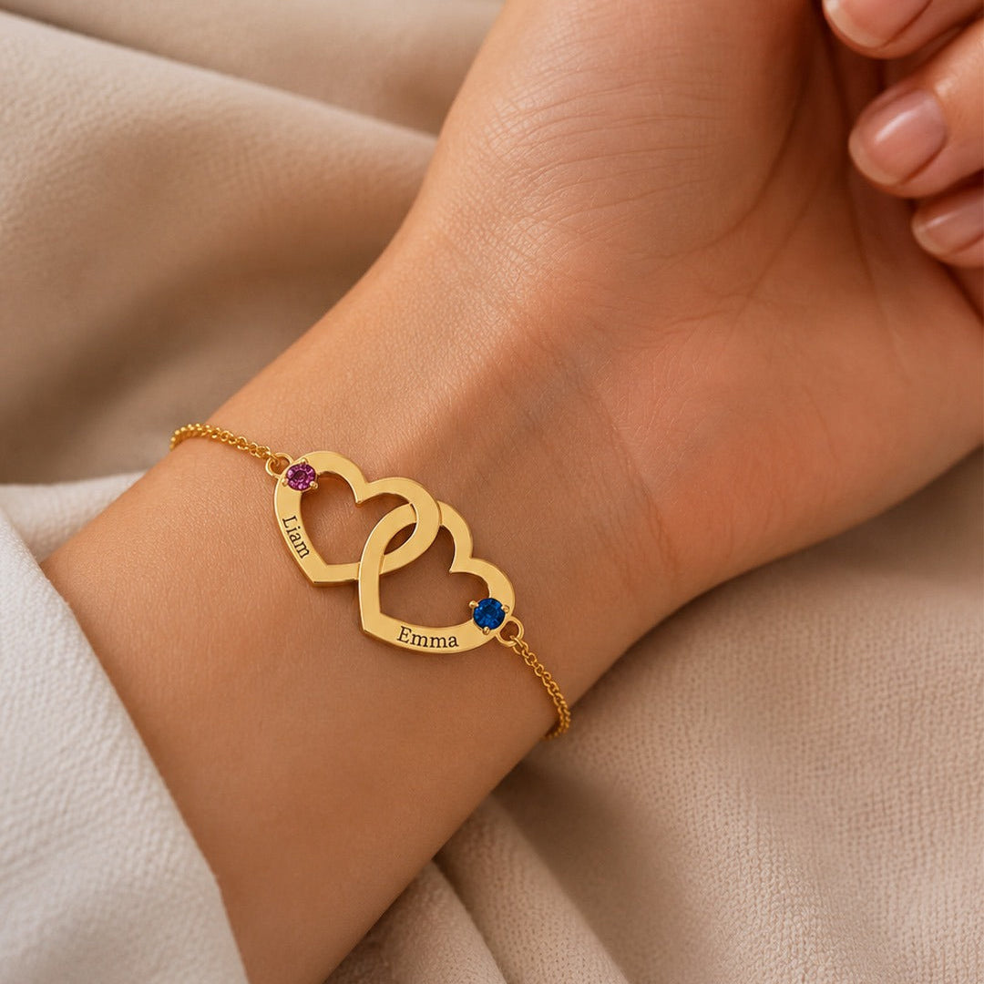 Interlocking Heart Bracelet