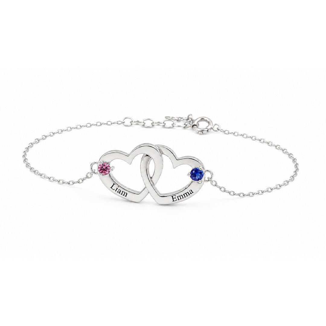 Interlocking Heart Bracelet