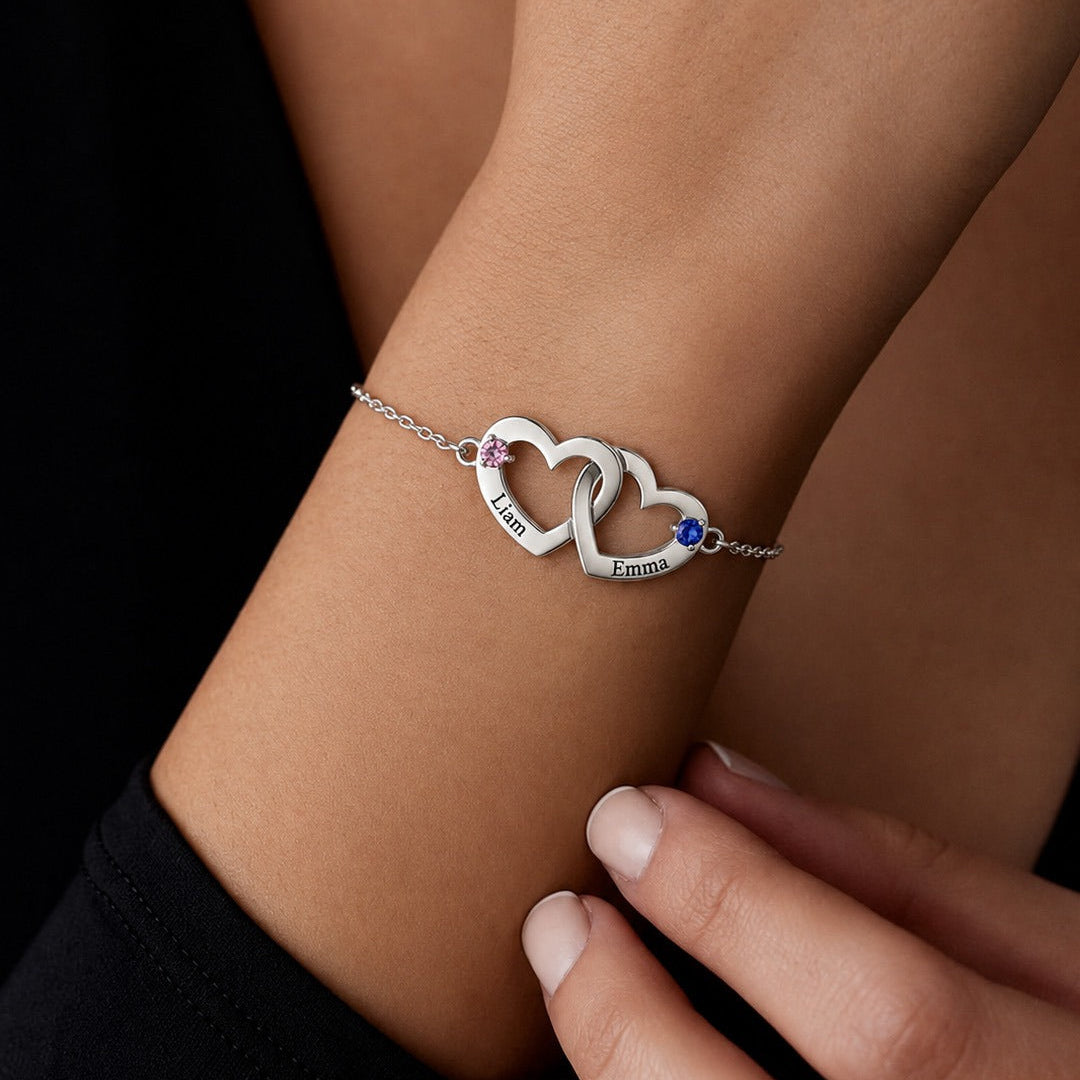 Interlocking Heart Bracelet