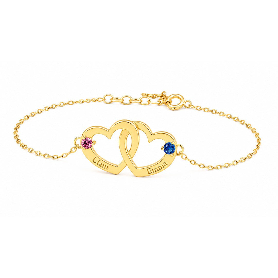 Interlocking Heart Bracelet