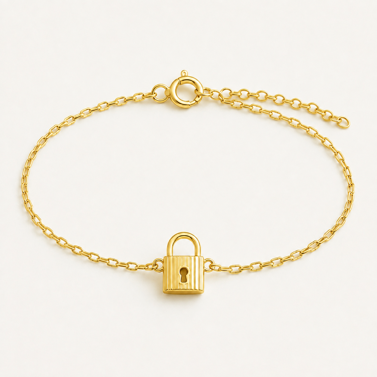 Lock Charm Bracelet