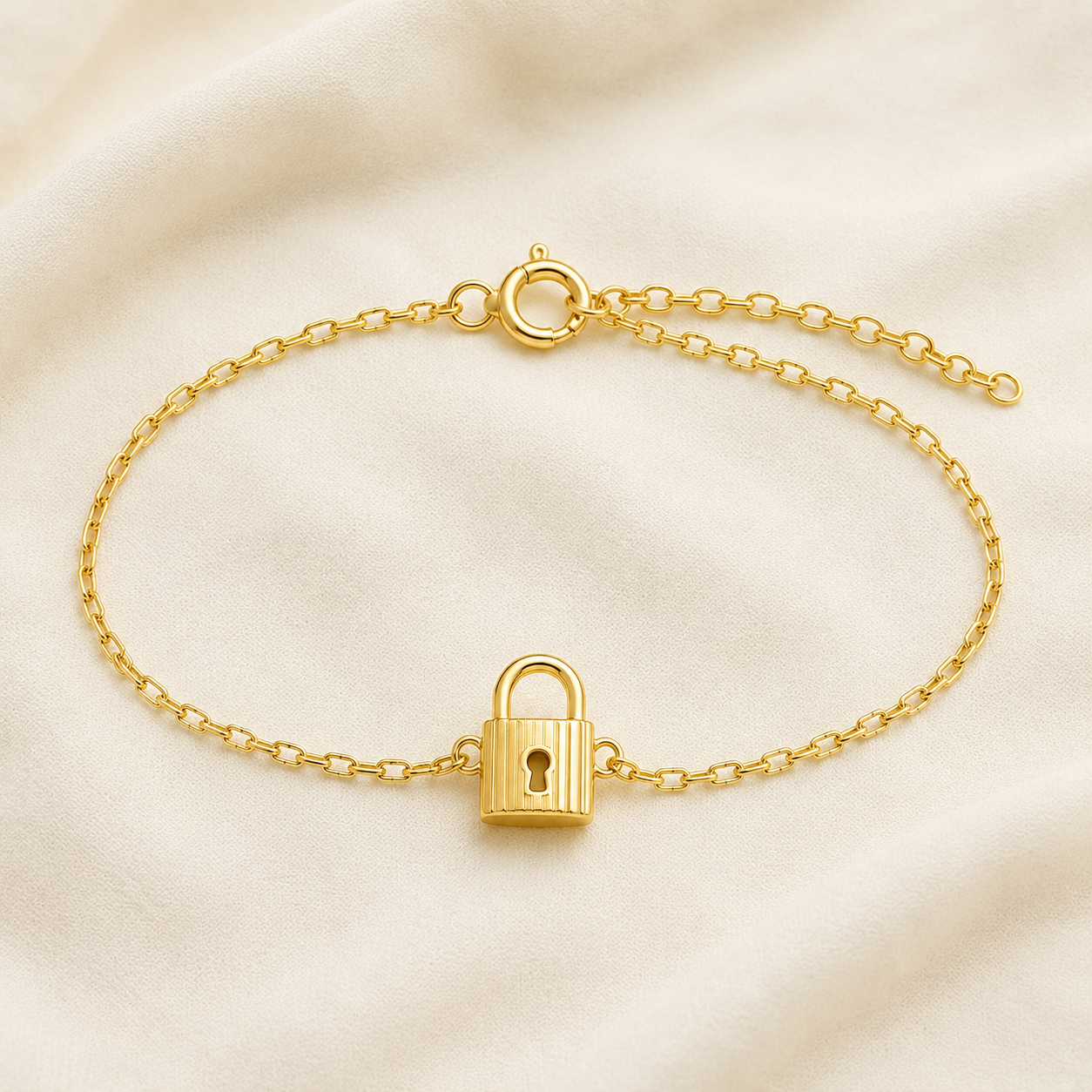 Lock Charm Bracelet