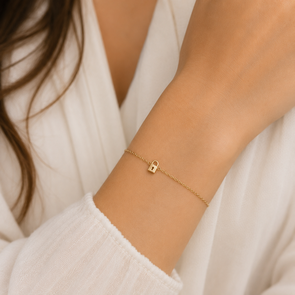 Lock Charm Bracelet