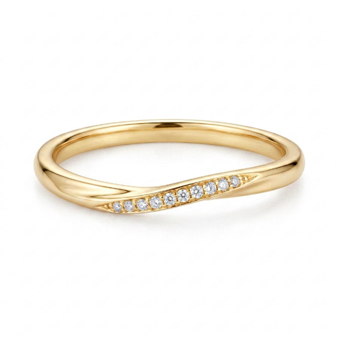 Love Entwined Bypass Band Ring