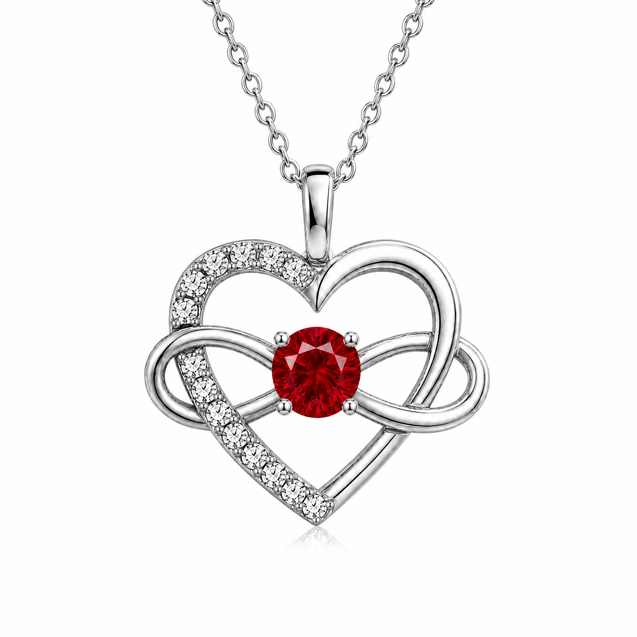 Infinity Wrap Heart Necklace