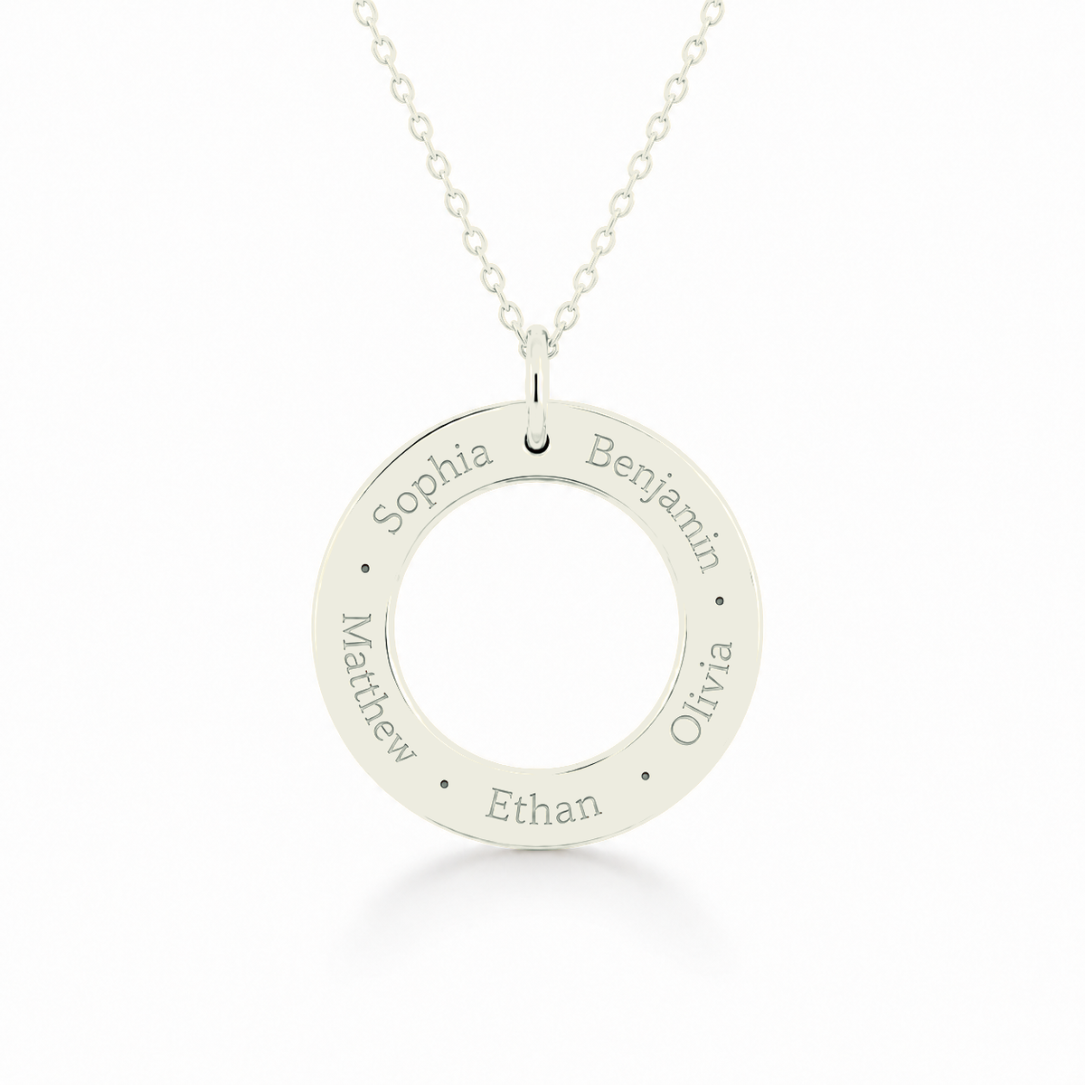 Circle Name Necklace