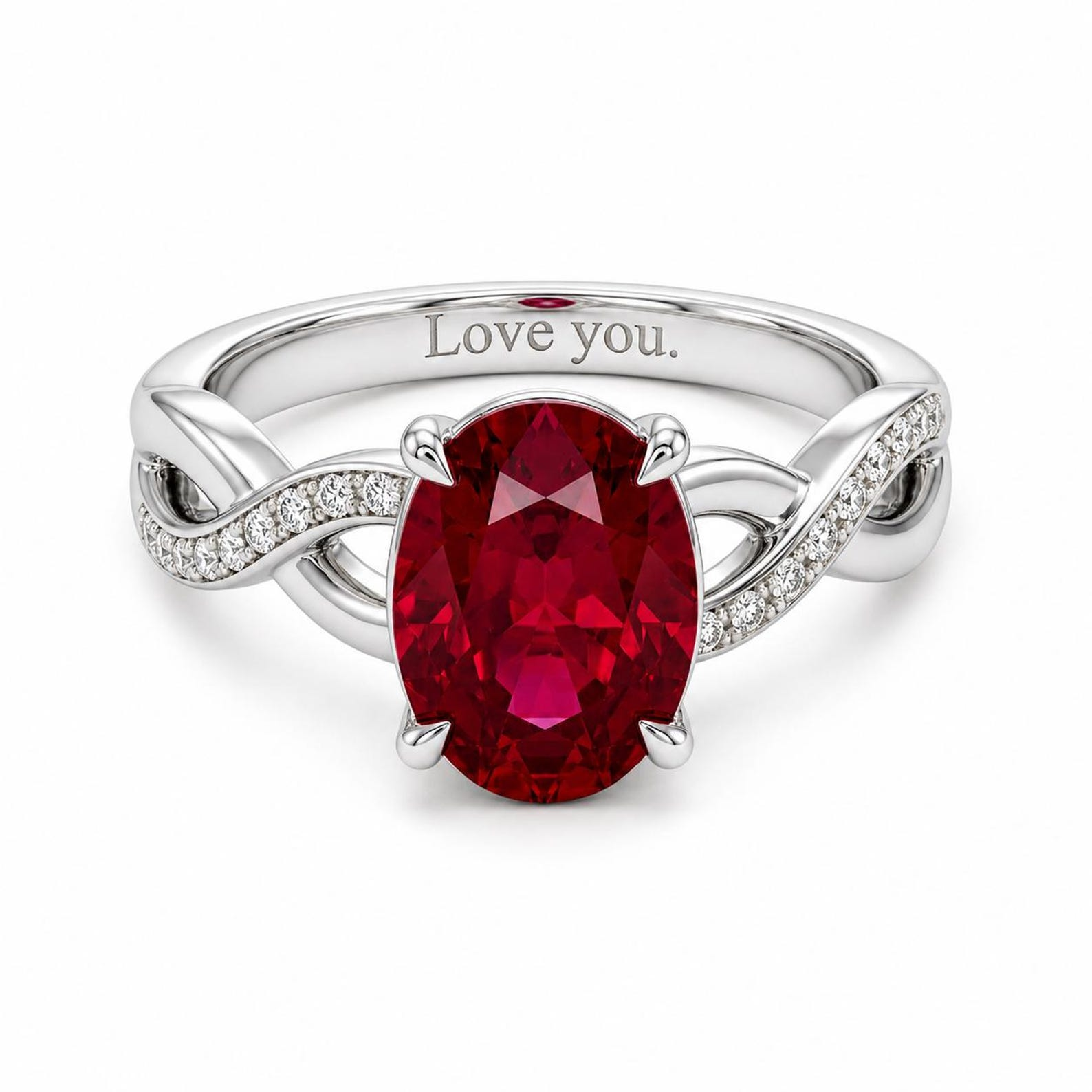 Oval Birthstone Ring