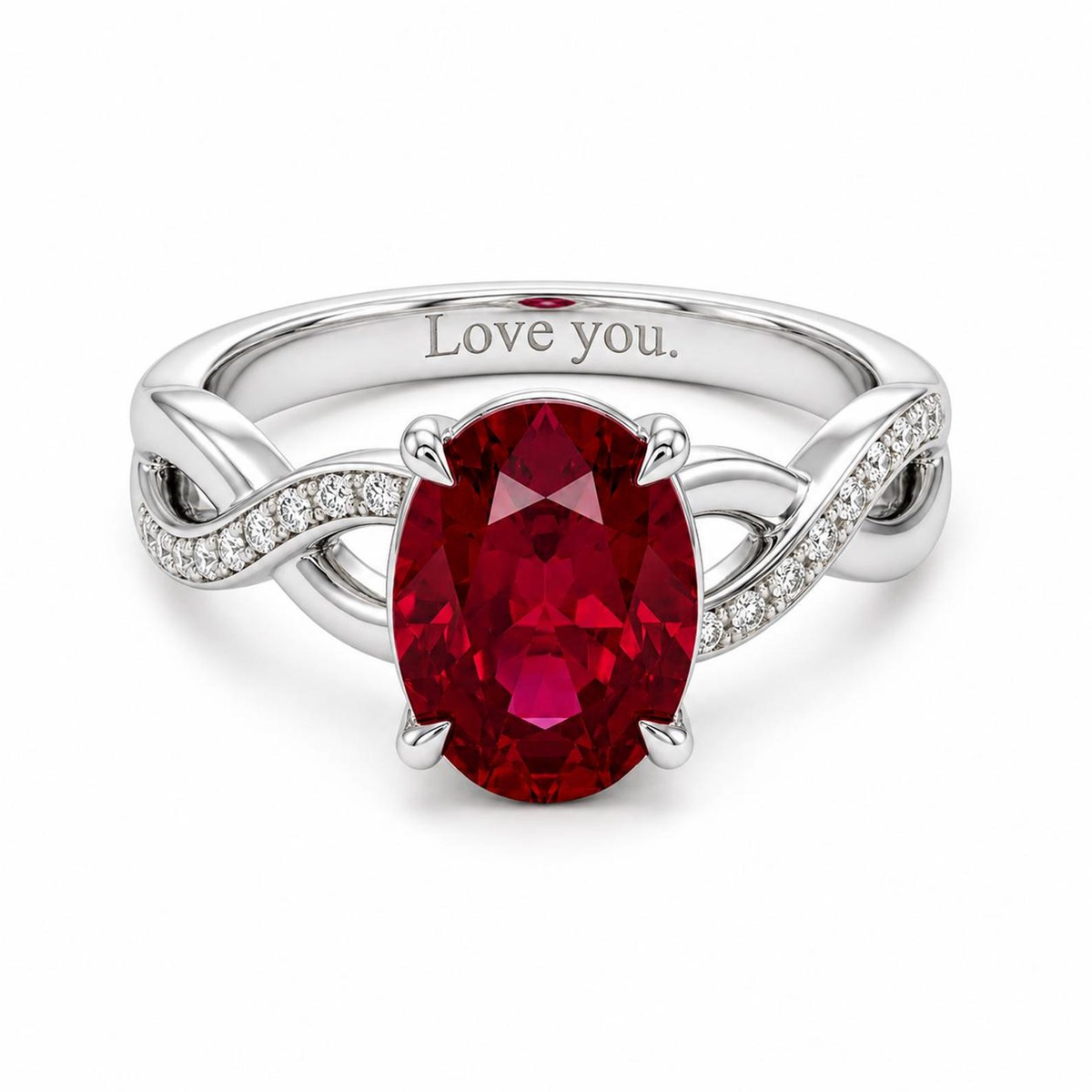Oval Birthstone Ring