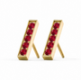 Pave Bar Stud Earrings