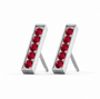 Pave Bar Stud Earrings