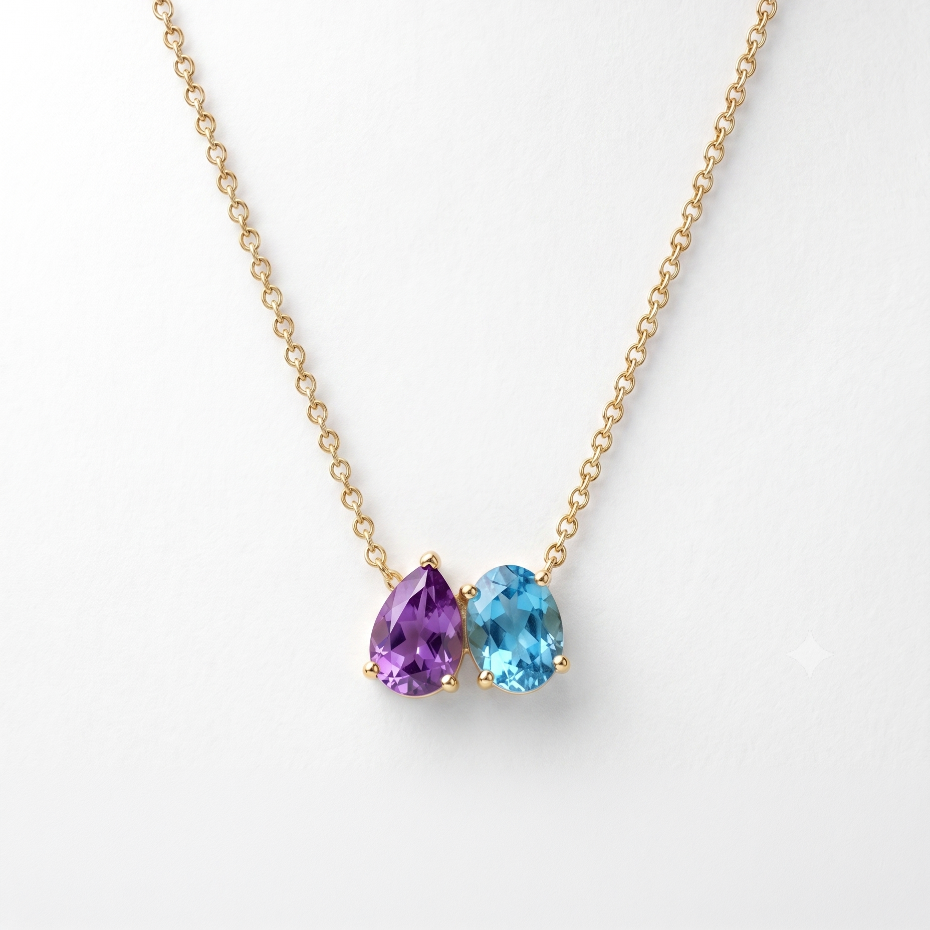 Toi Et Moi Birthstone Necklace