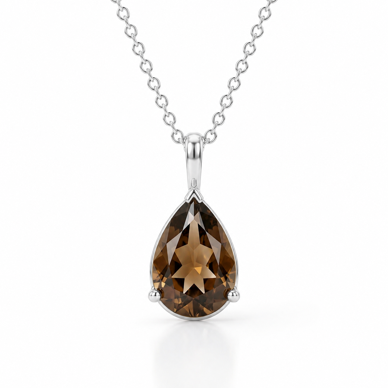 Pear Radiance Pendant Necklace