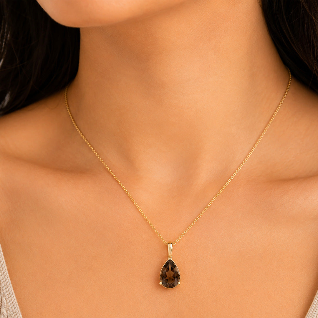 Pear Radiance Pendant Necklace