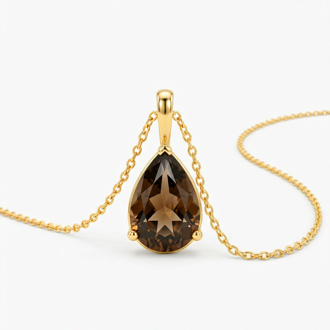 Pear Radiance Pendant Necklace