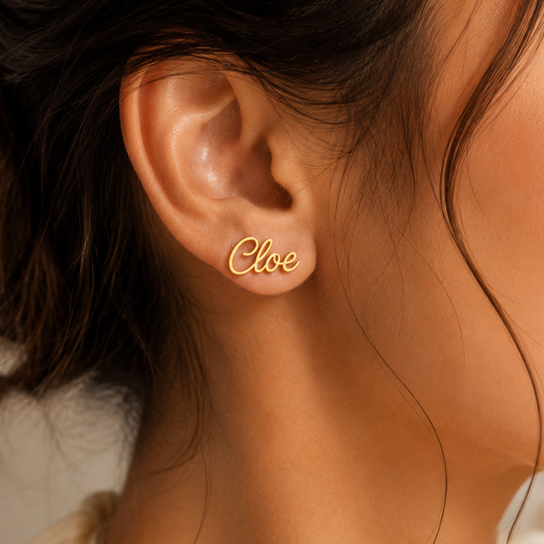 Custom Name Earrings