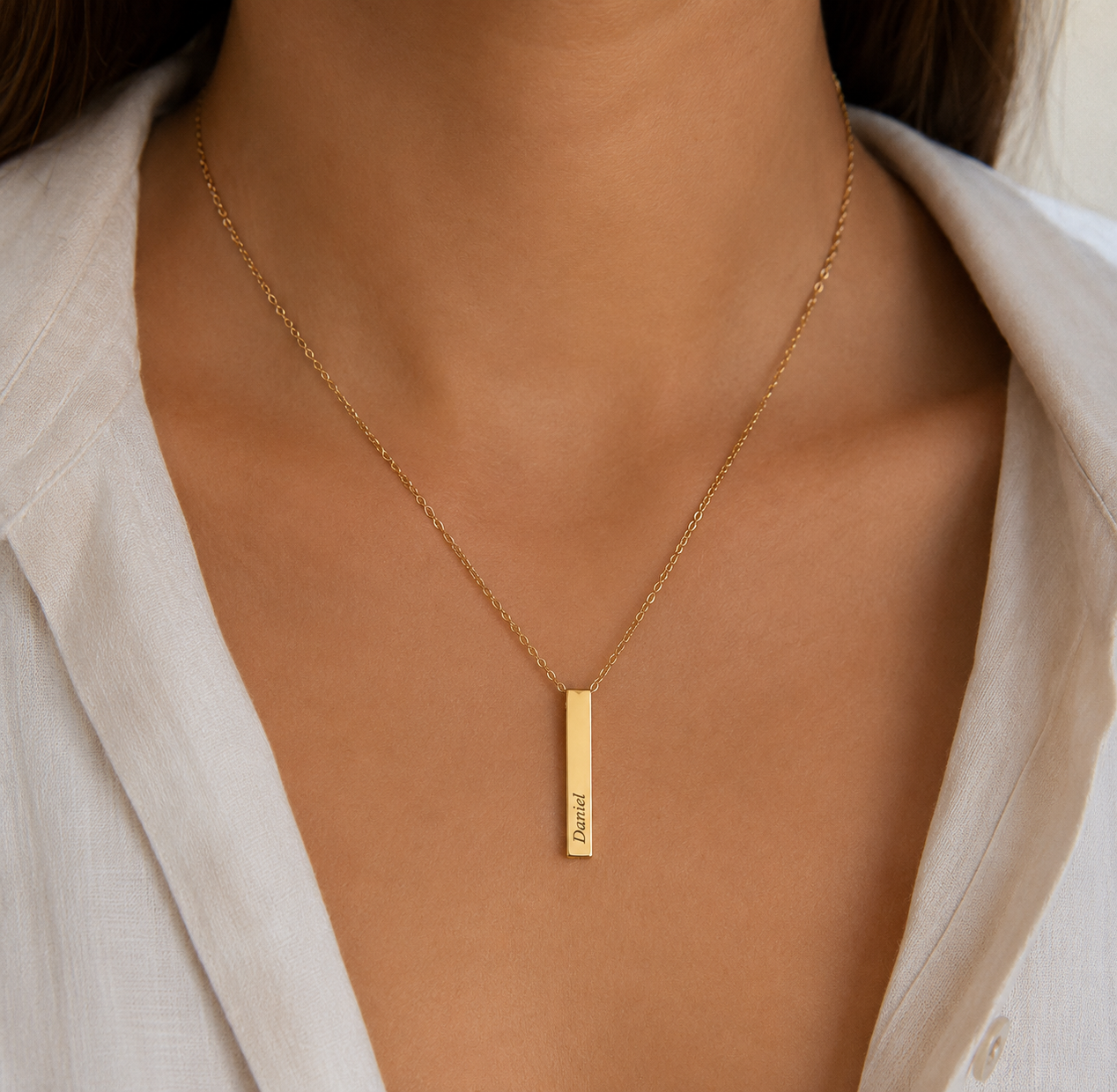 Vertical Bar Necklace