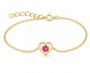 Birhtstone Heart Bracelet