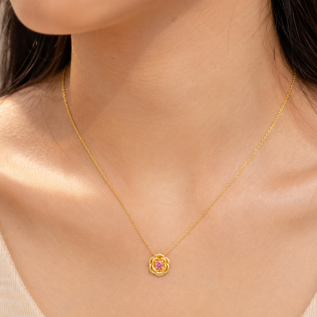 Rose in Bloom Necklace
