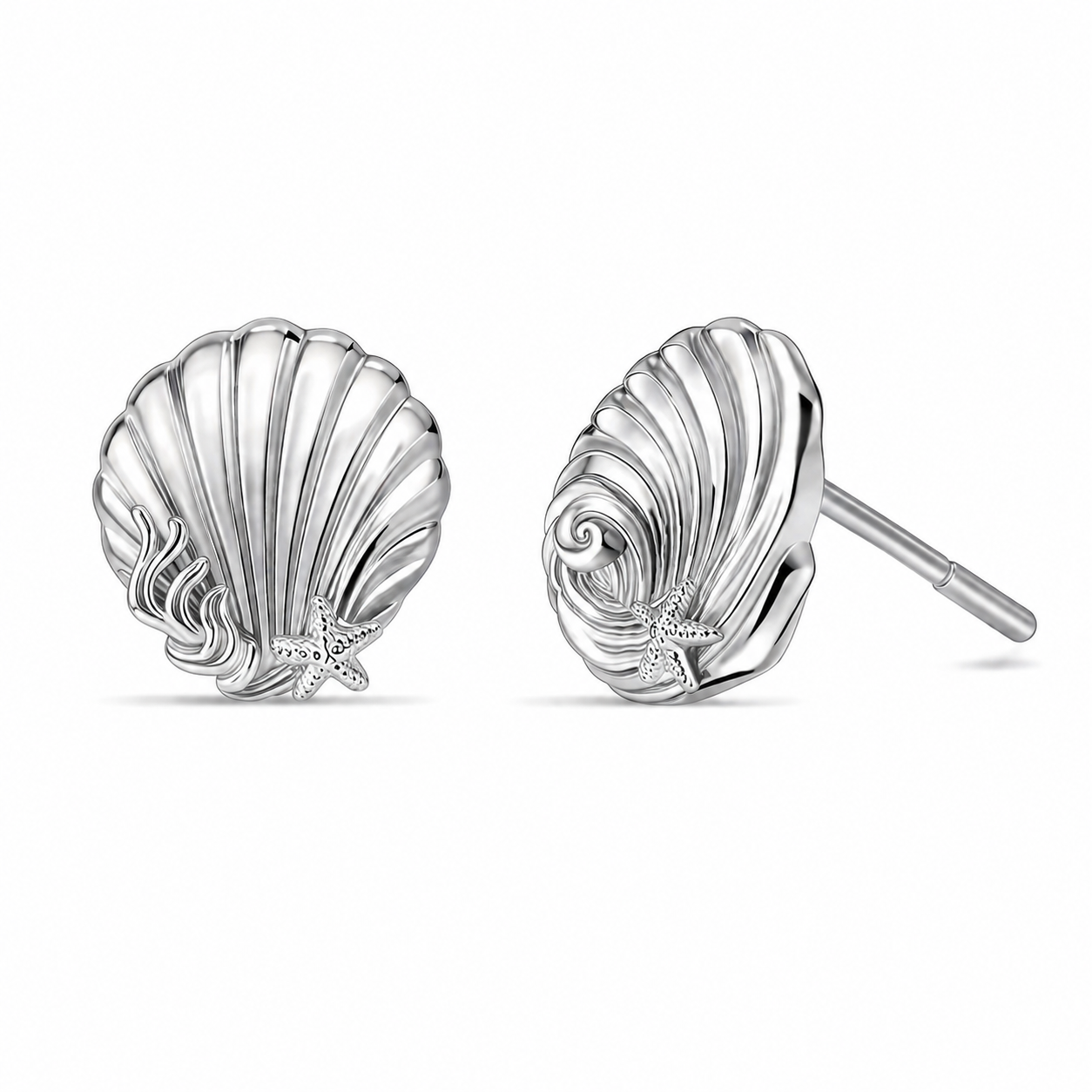 Seashell Serenity Stud Earrings