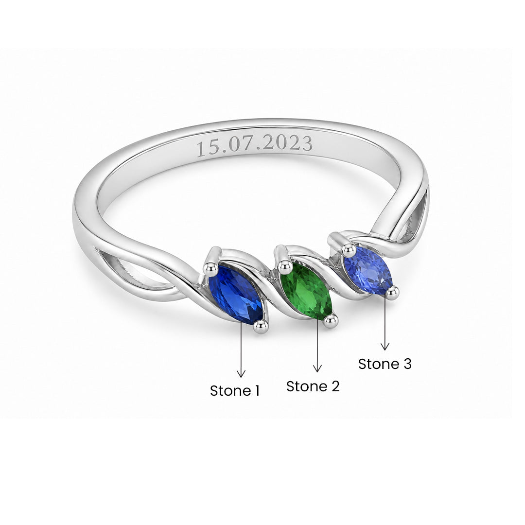 Marquise Birthstone Ring