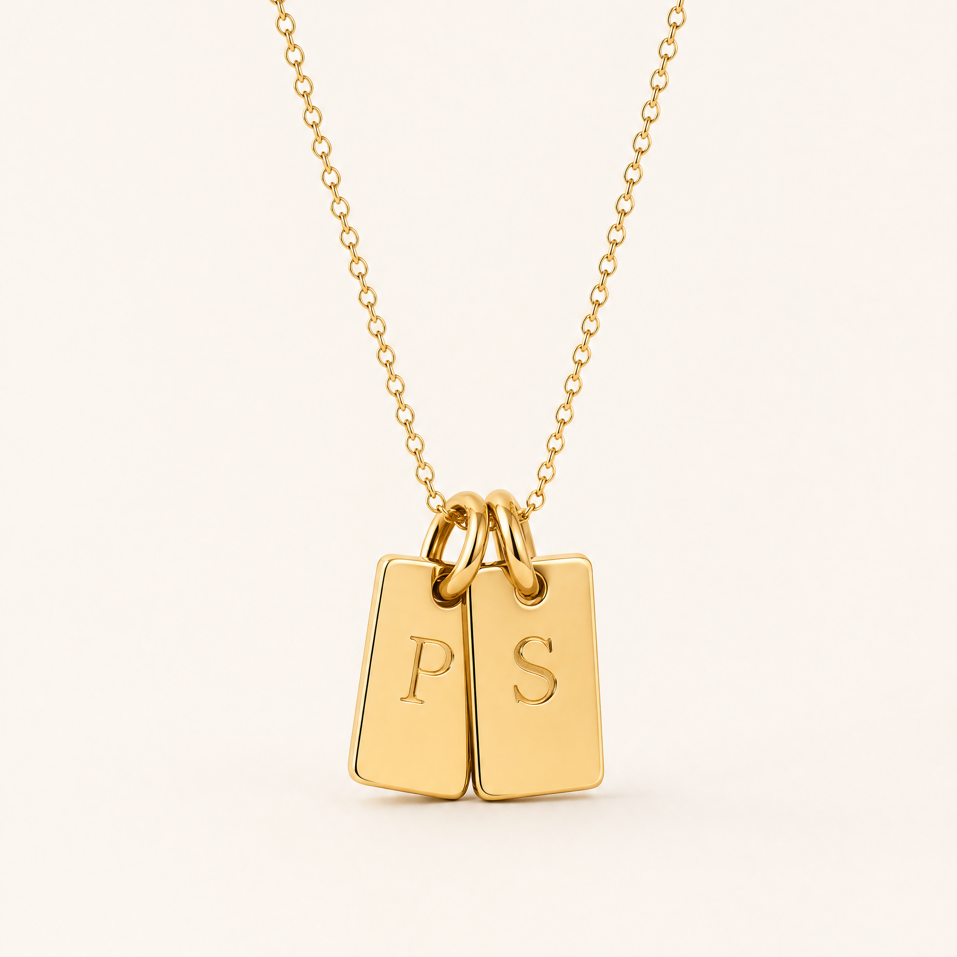Initial Tag Necklace