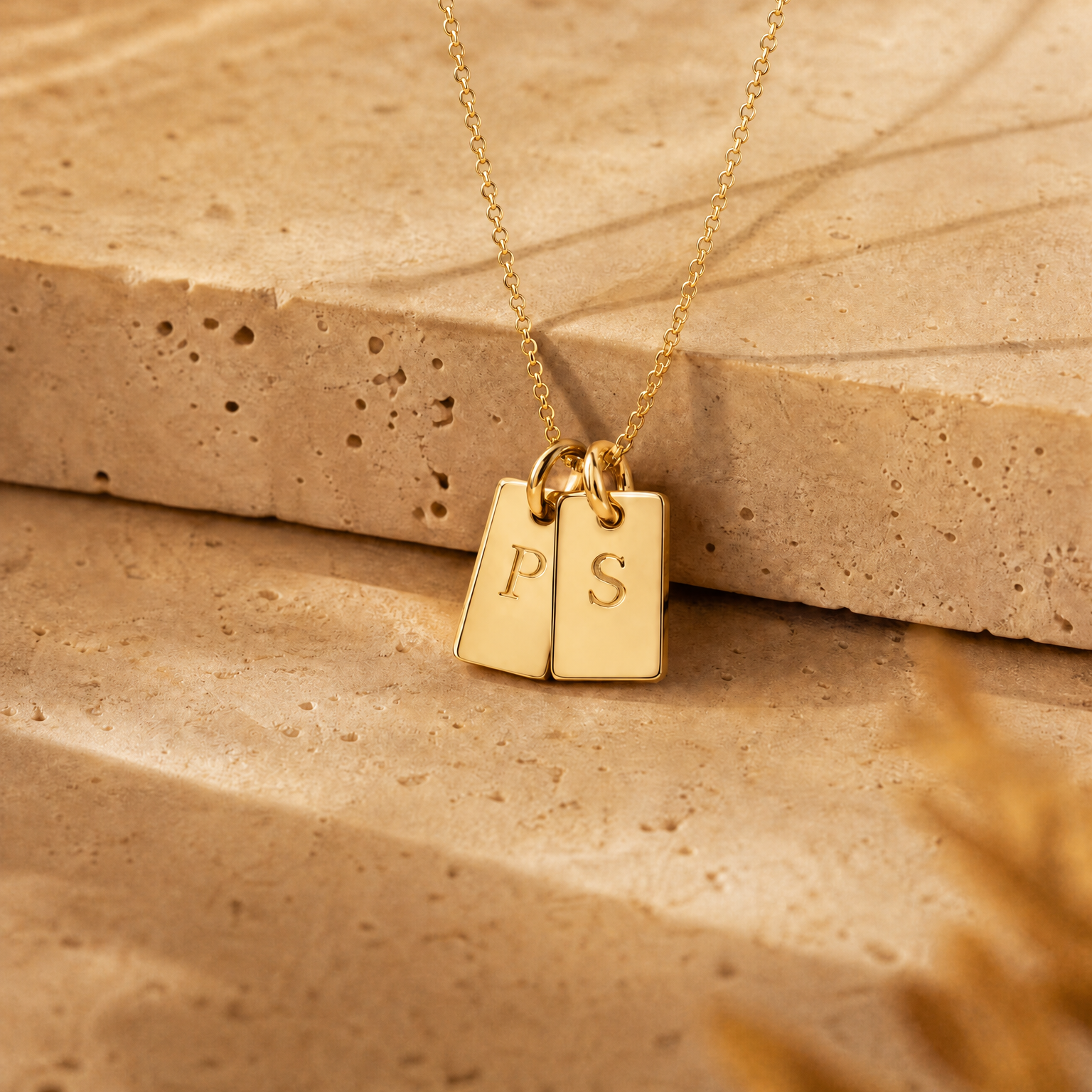 Initial Tag Necklace