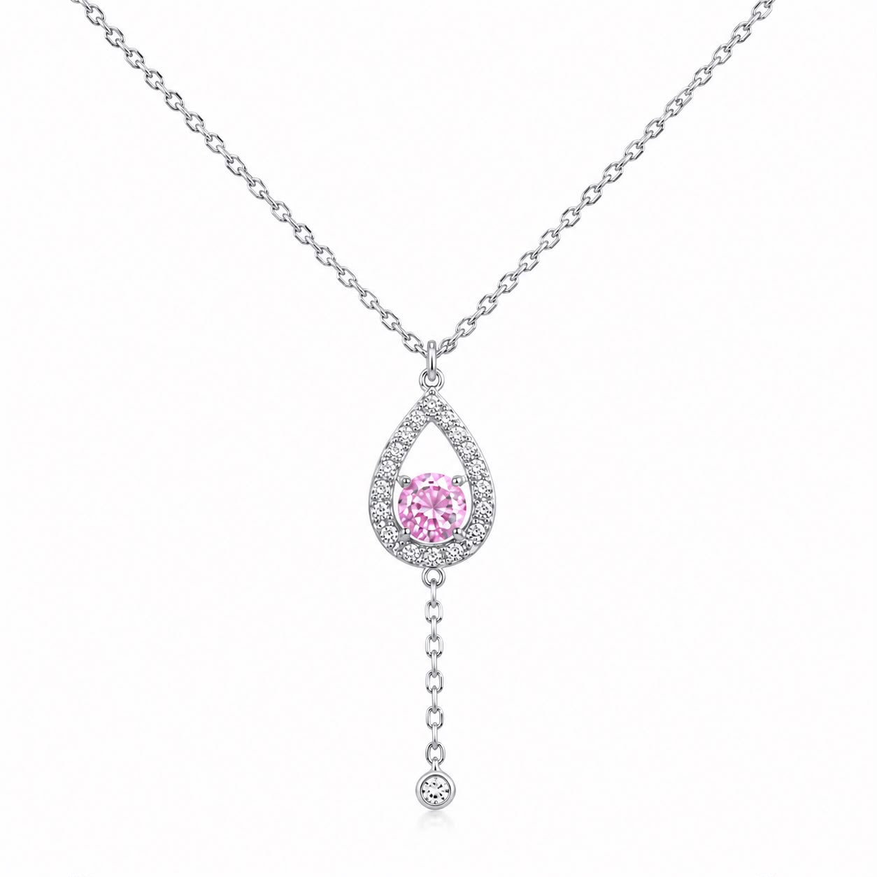 Teardrop Birthstone Necklace