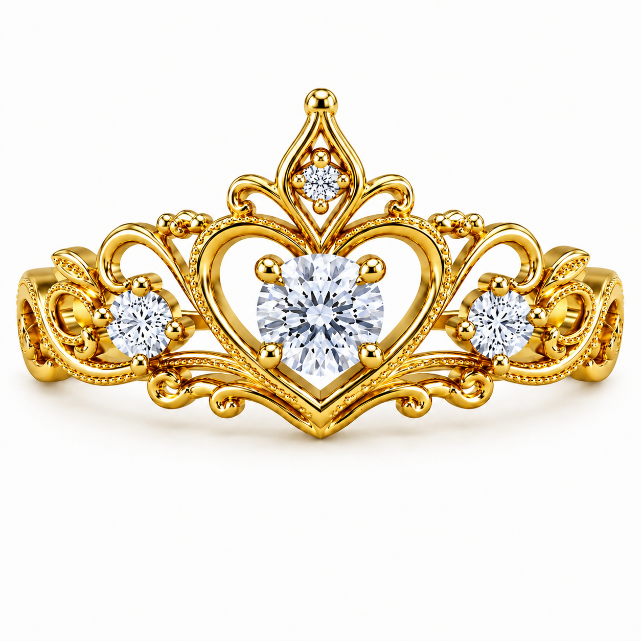 Tiara Ring with Birthstone