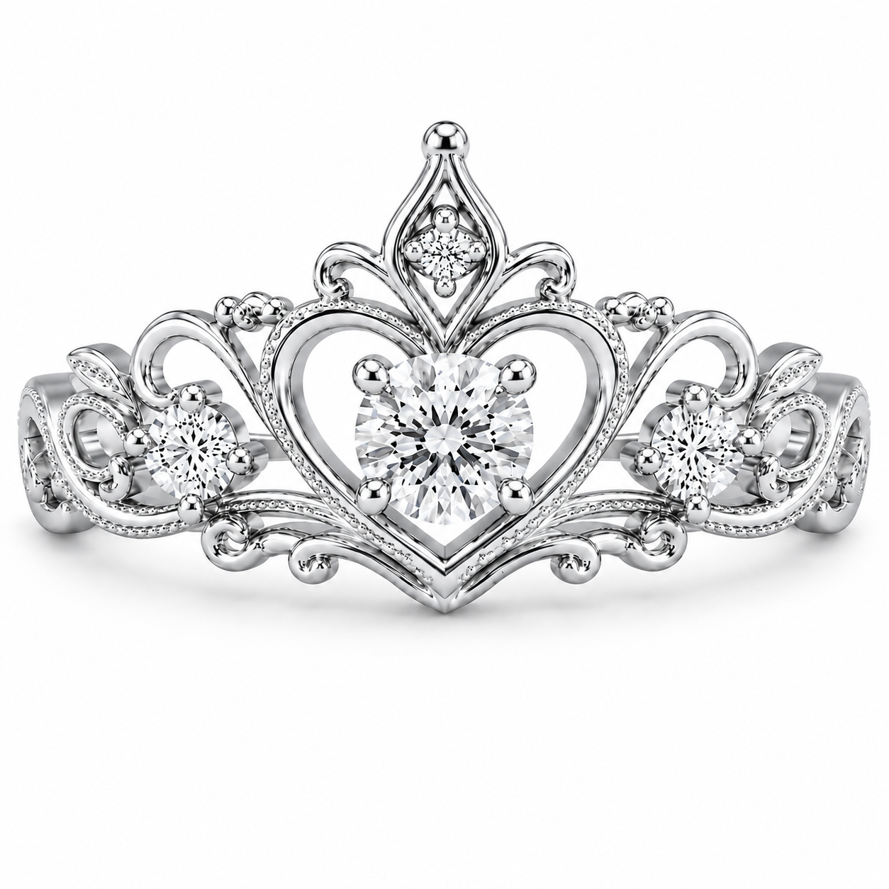 Tiara Ring with Birthstone