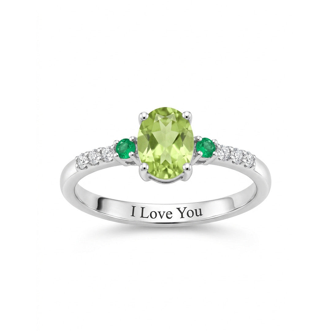 Three Stone Eternity Ring