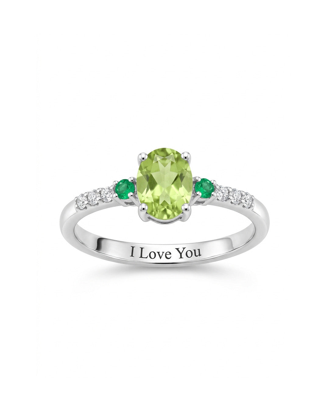 Three Stone Eternity Ring